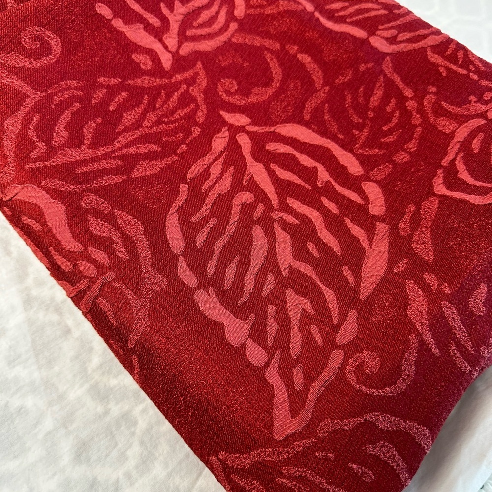 Set of 2 Brocade damask design luxury curtains drapes size 54” by 95”, new